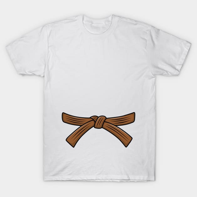 Judo belt brown belt Judo, 1th Kyu Obi, Jiu-Jitsu, Aikido T-Shirt by LaundryFactory